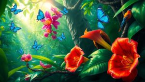 Mystical Rainforest Canopy Exploration – free AI stock image