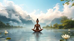 Mystical Serenity in Nature Xdd – free AI stock image