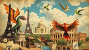 Mythical Journeys Across Time – free AI stock image