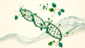 Nature Meets DNA: A Visual Journey – free AI stock image