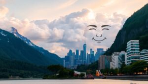 Nature Meets Urban Harmony – free AI stock image