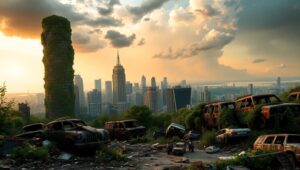 Nature Reclaims the Ruins YqJ – free AI stock image