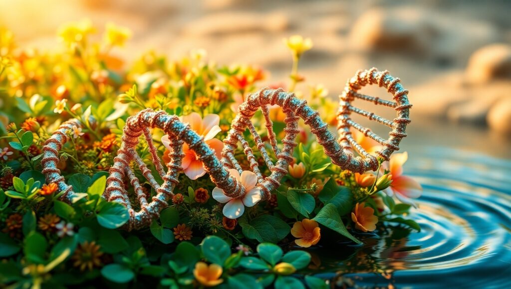 Nature’s DNA Intertwined with Life – free AI stock image