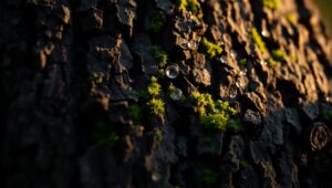 Nature’s Intricate Textures Under Light – free AI stock image
