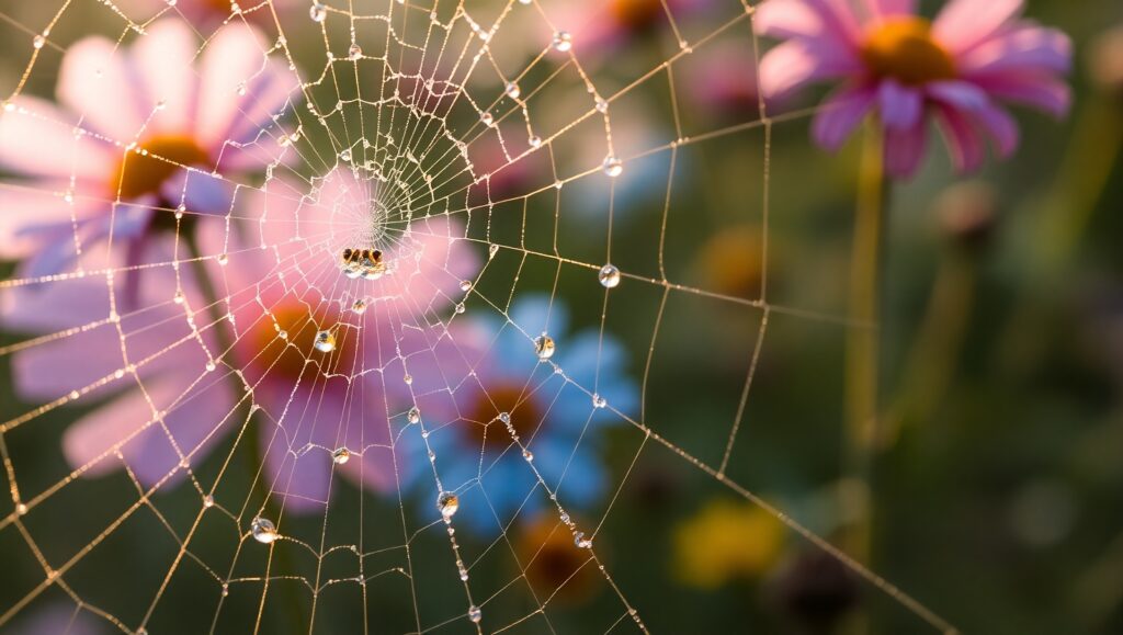 Nature’s Macro Beauty at Dawn – free AI stock image