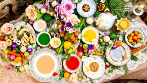 Nature’s Palette: Gourmet Plating Artistry – free AI stock image