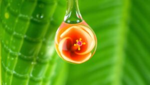 Nature’s Reflections in Droplets – free AI stock image