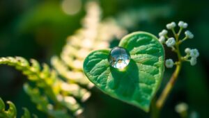 Nature’s Reflections in Macro Detail – free AI stock image