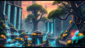 Nature’s Revival in Urban Landscape – free AI stock image