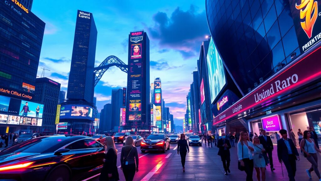 Neon Dreams in a Cyberpunk City – free AI stock image