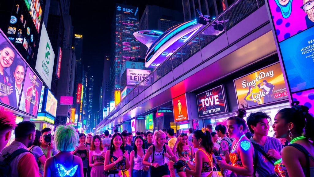 Neon Dreams of a City Night – free AI stock image