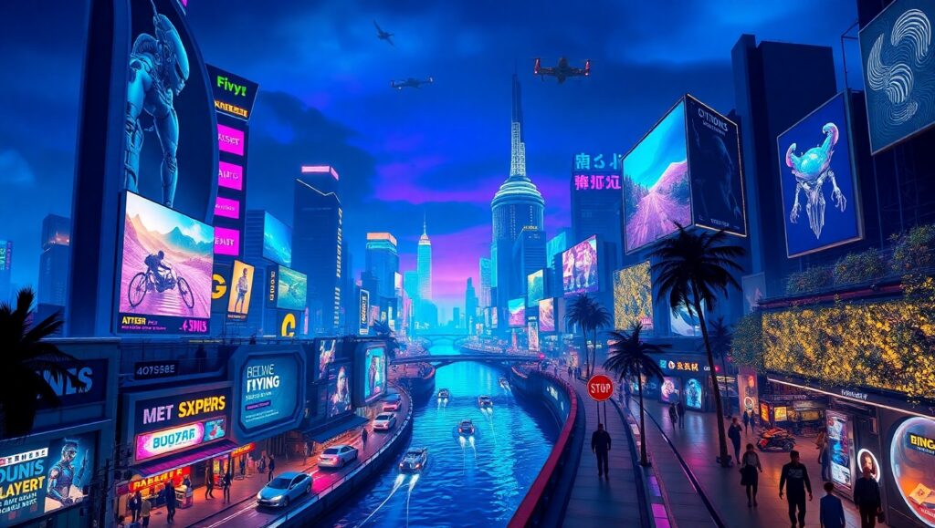 Neon Dreams of a Cyberpunk – free AI stock image