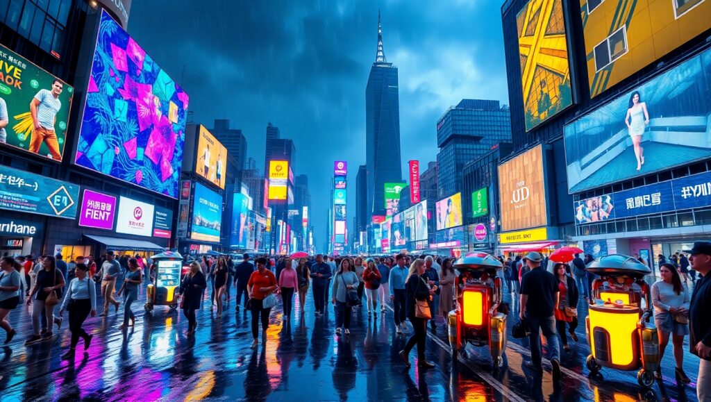 Neon Dreams of a Cyberpunk Metropolis roF – free AI stock image
