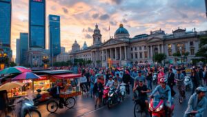 Neon Dreams of the Cityscape – free AI stock image