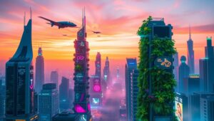 Neon Dreams of Tomorrow 0fY – free AI stock image