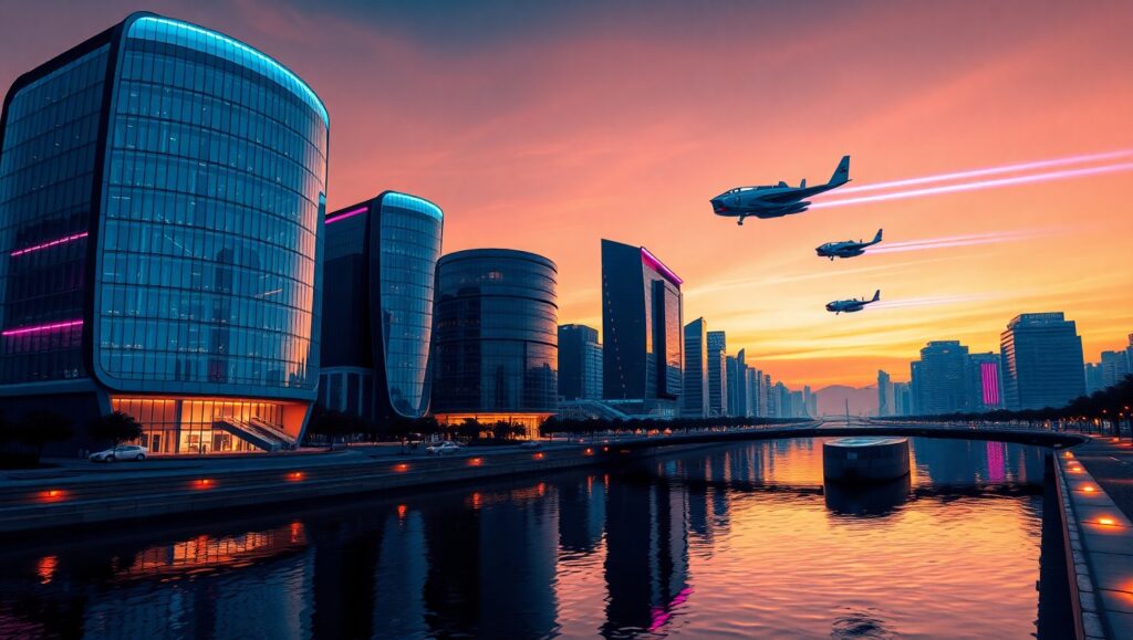 Neon Dreams of Tomorrow WoJ – free AI stock image