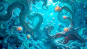 Organic Dreamscape Underwater – free AI stock image