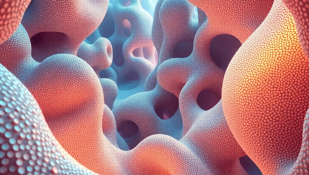 Organic Evolution in Vibrant Light – free AI stock image