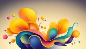 Organic Forms in Vibrant Harmony – free AI stock image
