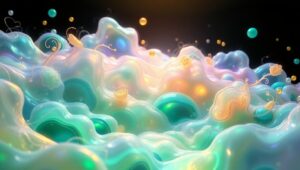 Organic Growth in Biomorphic Style – free AI stock image