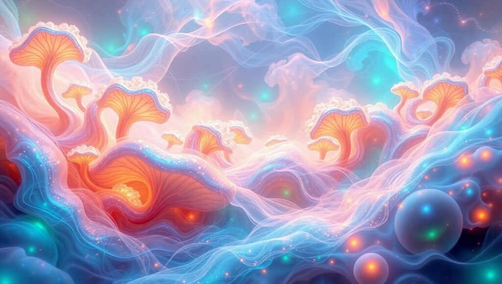 Organic Symphony of Light – free AI stock image