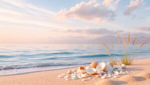 Pastel Dreams Over Tranquil Waters – free AI stock image