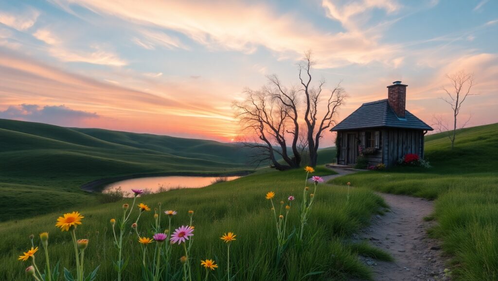 Pastel Serenity at – free AI stock image