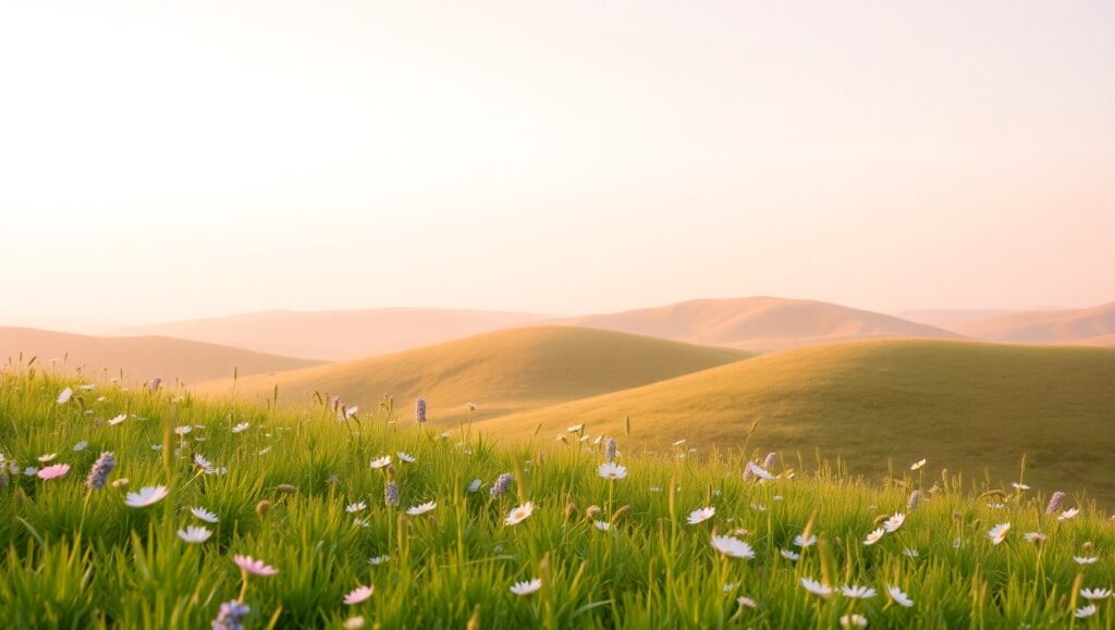 Pastel Serenity in Nature’s Embrace – free AI stock image