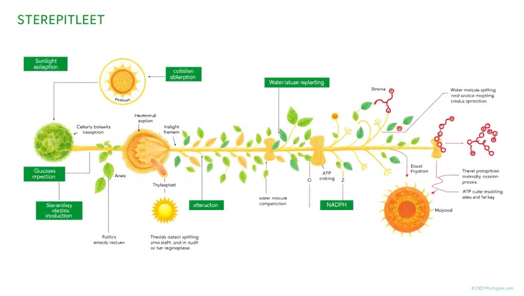 Photosynthesis Process Visualized in – free AI stock image