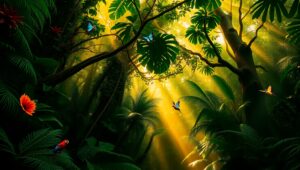 Radiant Life Under the Canopy – free AI stock image