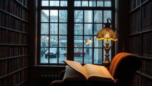 Rainy Day Reading Escape – free AI stock image