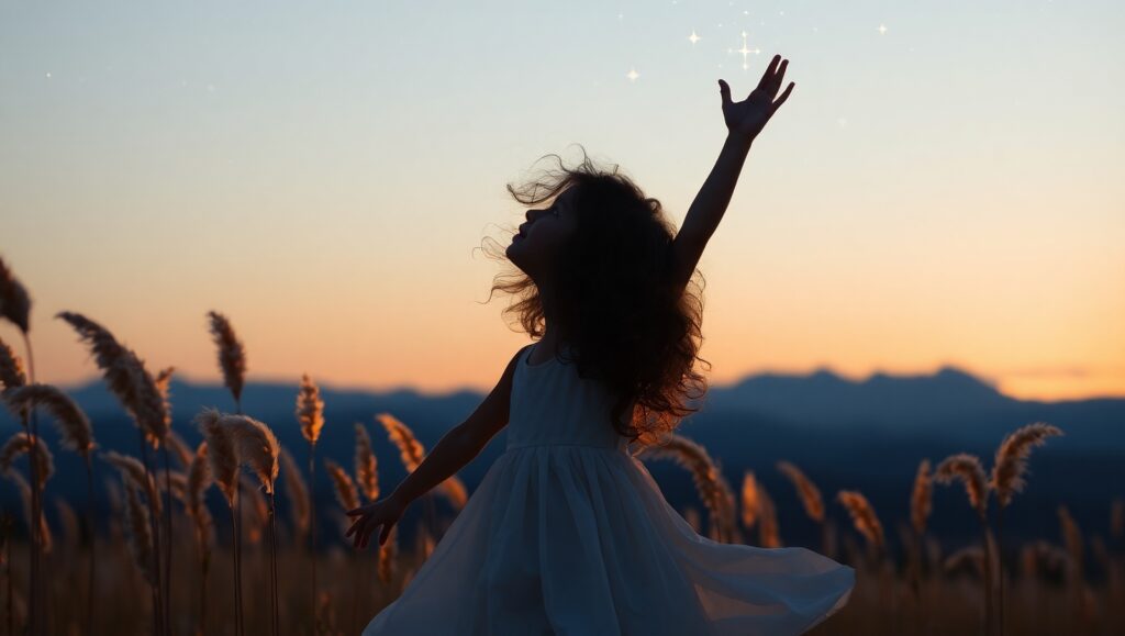 Reaching for the Stars – free AI stock image