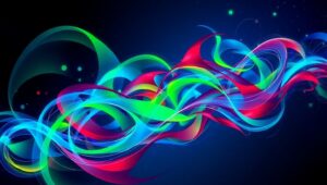 Rhythmic Flow of Sound Waves – free AI stock image