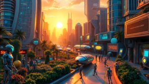 Robotic Harmony in Future – free AI stock image