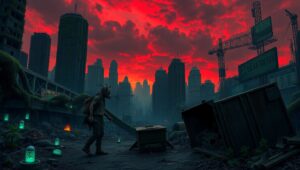 Scavenger in a Forsaken City – free AI stock image