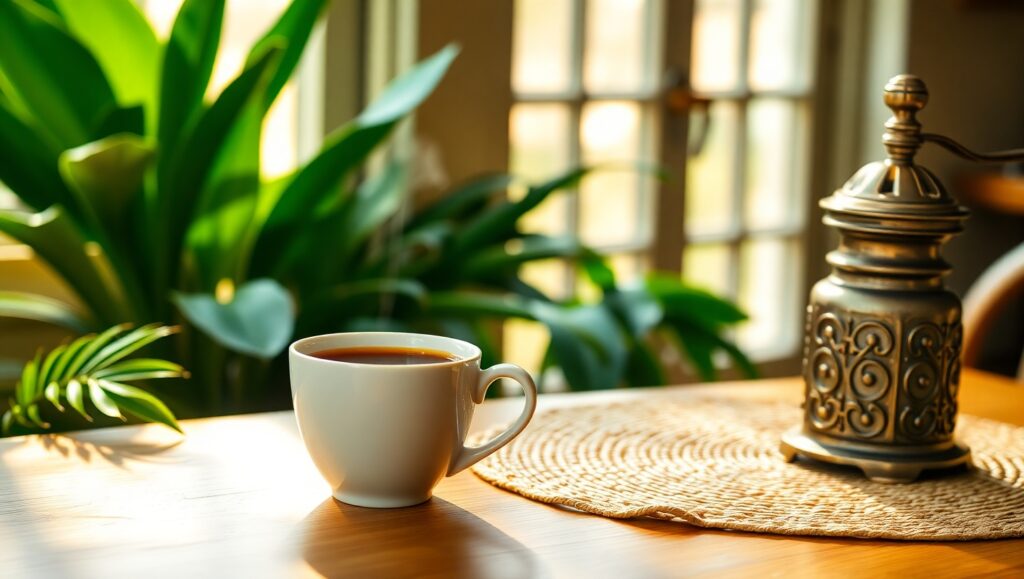 Serene Coffee Shop Ambience – free AI stock image