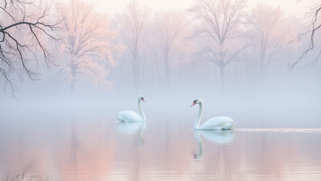 Serene Dawn at the Pastel – free AI stock image