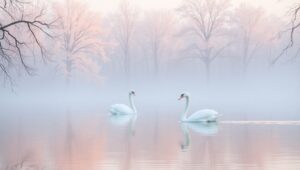 Serene Dawn at the Pastel – free AI stock image
