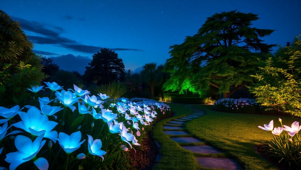 Serene Elegance in a Garden – free AI stock image