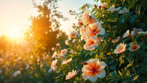 Serene Garden at Dusk p8G – free AI stock image