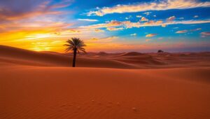 Serenity Among Dunes at – free AI stock image