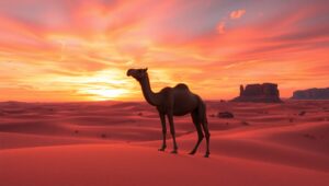 Serenity in the Desert Dunes – free AI stock image