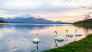 Serenity of Nature’s Elegance – free AI stock image