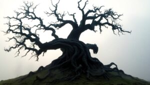 Silhouette of Resilience – free AI stock image