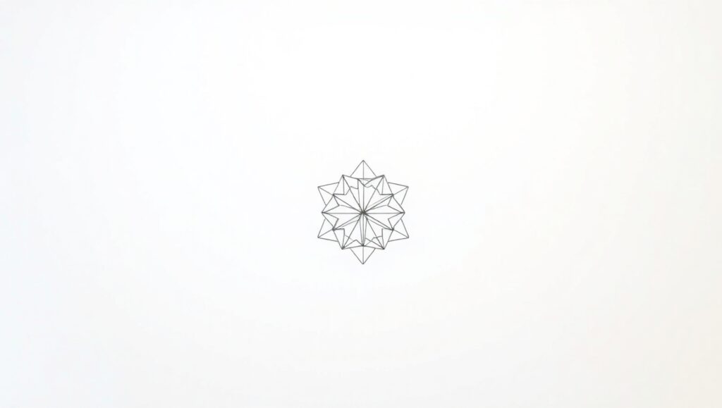 Solitude in Minimalist Geometry – free AI stock image