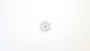 Solitude in Minimalist Geometry – free AI stock image