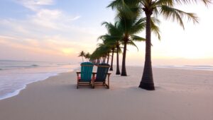 Sunrise Serenity on the Beach 7TY – free AI stock image