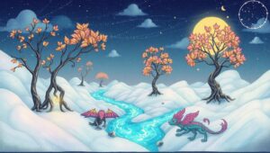 Surreal Upside Down Landscape – free AI stock image