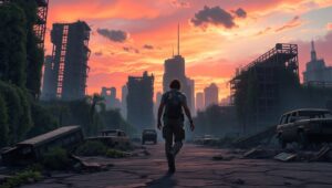 Survivor in a Crumbling – free AI stock image