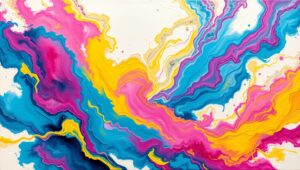 Swirling Colors of Nature – free AI stock image